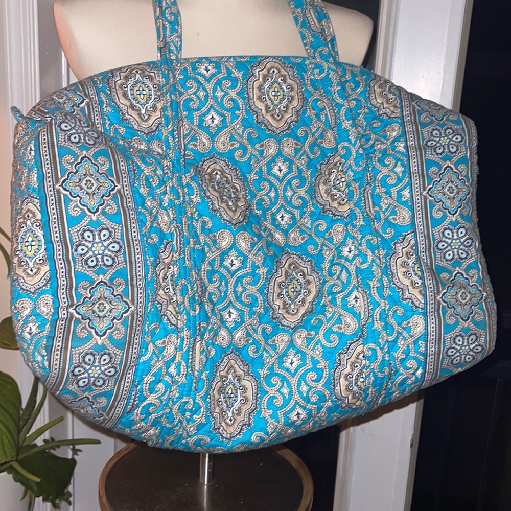 Vera Bradley Totally Turquoise Duffel and Toiletry